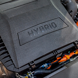 Hybrid car engine cover