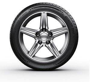 Car wheel and tyre